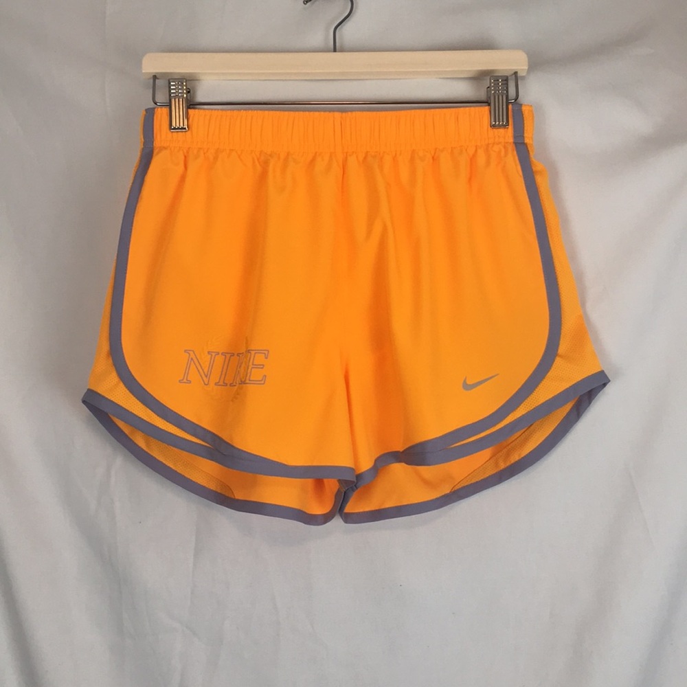 Women's Nike Tempo Dri-Fit Orange Athletic Running Shorts Size Medium NWT
